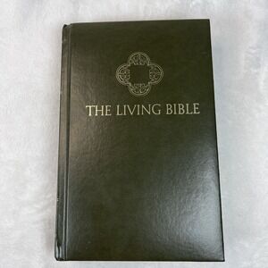 The Living Bible Paraphrased ~ Green Cushioned Hardcover ~ Tyndale House ~ 1988